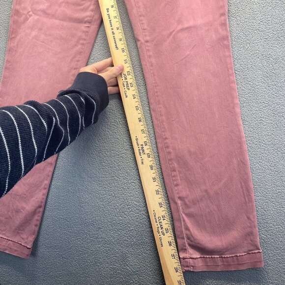 ANTHROPOLOGIE Pilcro and the Letterpress womens Pink Hyphen Chino Pants Sz 27 - Picture 6 of 13